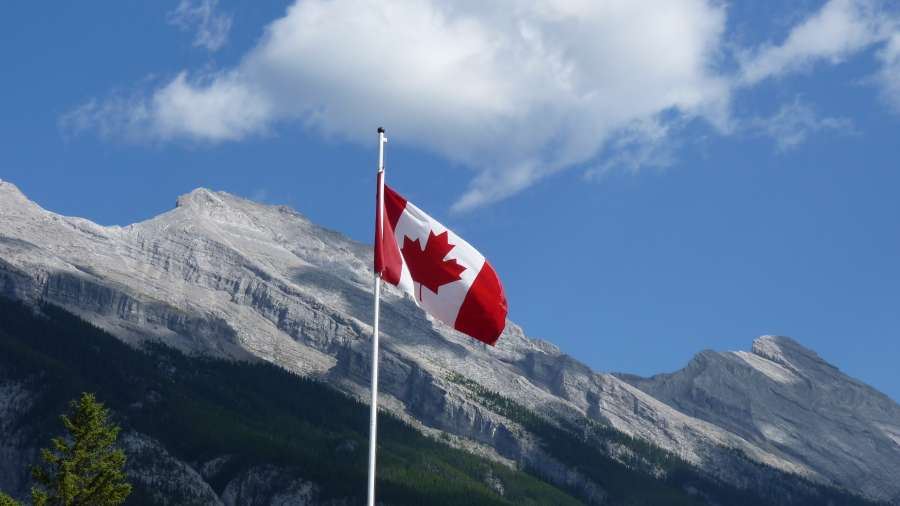 bandeira, canadá, país, américa do norte, norte, símbolo, flamejante, vento, nação, estado, ninguém, república,