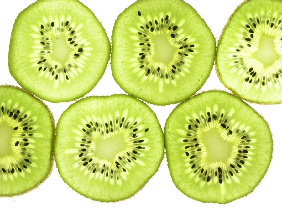kiwi, frutas, frutas, verde, fundo, plano de fundo, fundo branco, fatiado,