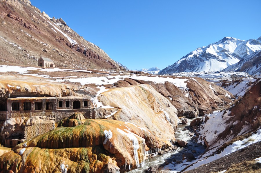 Mendoza, argentina, montanha, andes, cordilheira, inca, ponte, ruína, paisagem, gelado,