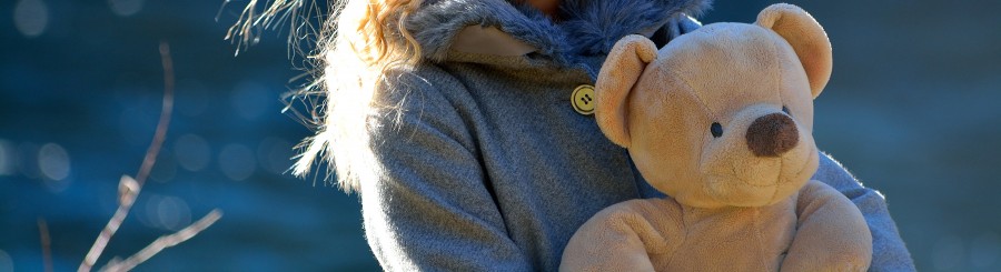 mulher, jovem, menina, urso, bicho de pelúcia, inverno, presente, brinquedo,