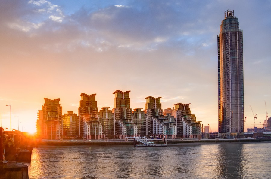 londres, cidade, inglaterra, anoitecer, arquitetura, urbano, paisagem, ninguém, rio,