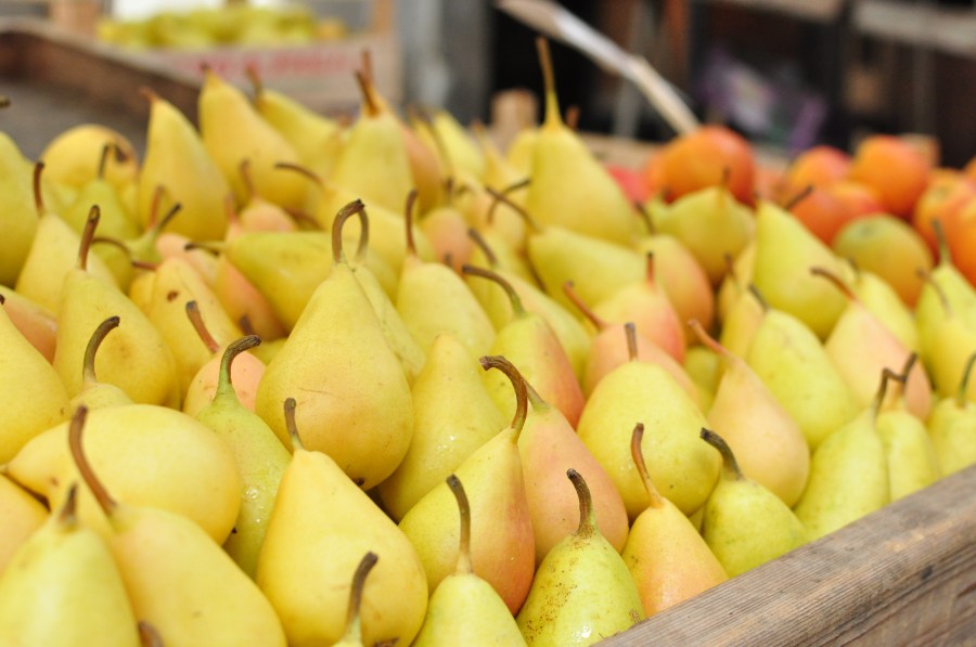 comércio, venda, verdureiro, pêra, pêras, frutas, frutas, fundo, natureza, saudável, fresco, frescor, gaveta, muitos, muitos,