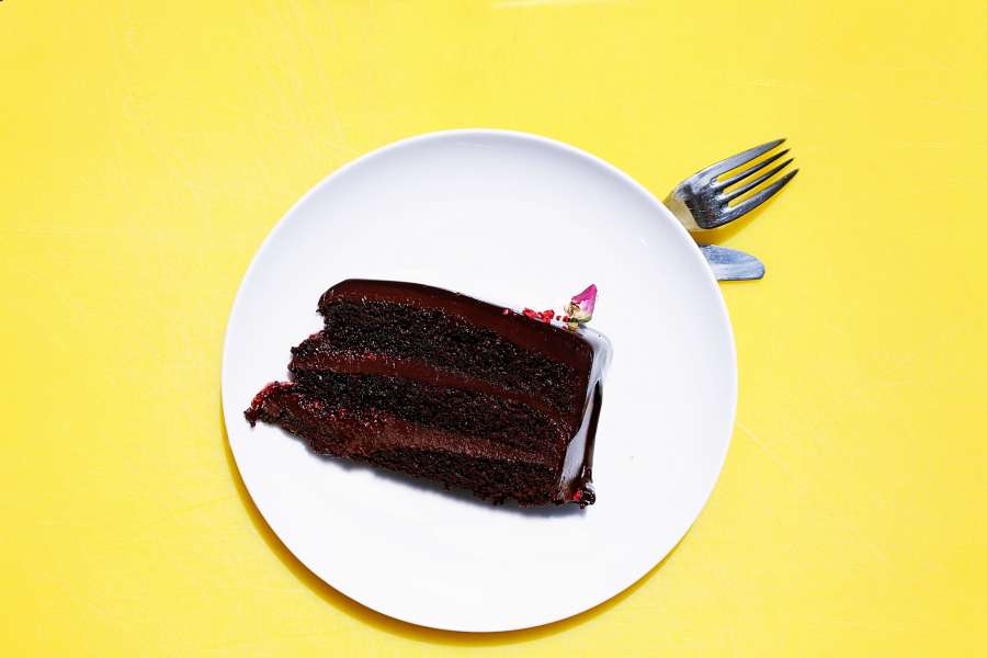 bolo, chocolate, bolo, doces, refeições, celebração, fatia, fatia,