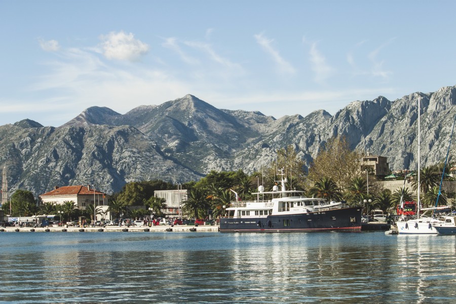 Albânia, Montenegro, Kotor, Europa, paisagem, costa,
