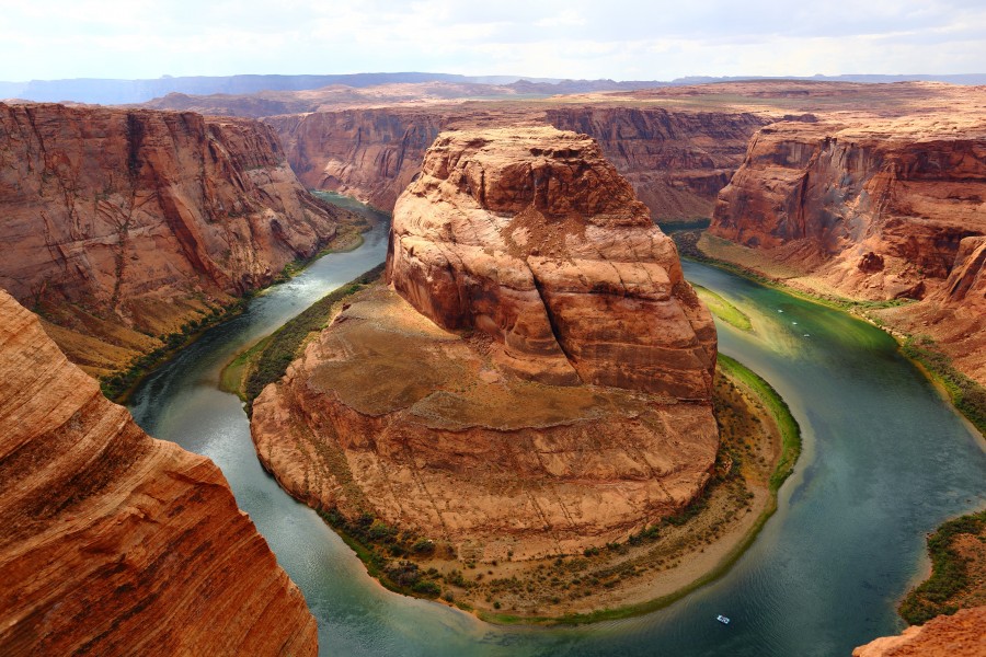curva de ferradura, paisagem americana, dobrar, desfiladeiro, paisagem, famosos, rio colorado, estados unidos da américa, área de recreação nacional do desfiladeiro do glen, papel de parede do hd