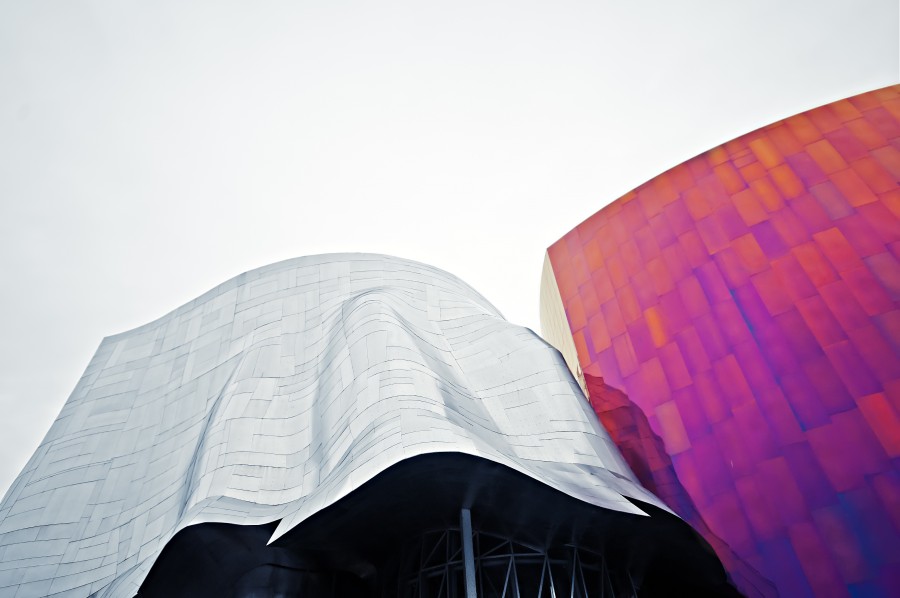 arquitetura, fundo, textura, fundo, Frank Gehry, curva, forma, curvatura, Seattle, Estados Unidos, EUA, Estados Unidos,