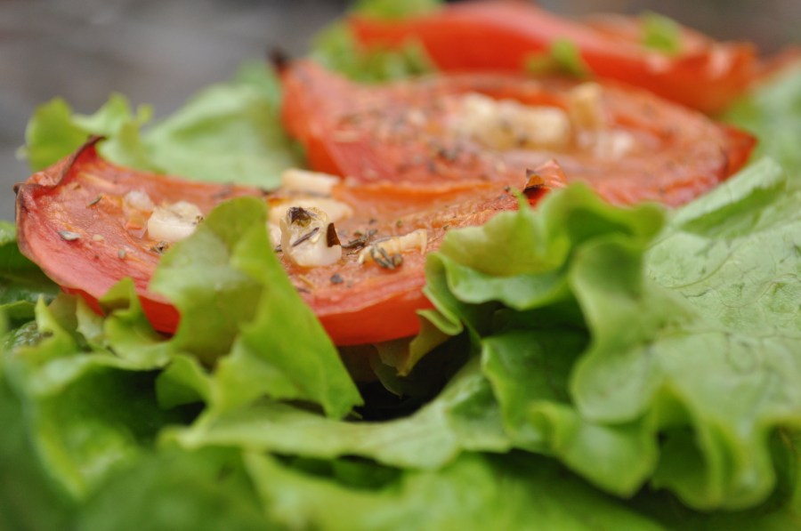 Salada, alface, tomate, refeições, refeições, saúde, dieta