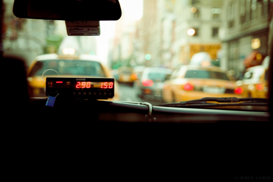 táxi, relógio, tarifa, cidade, transporte, interior, viagem,