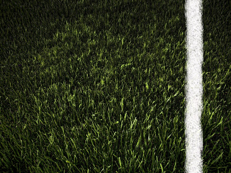 Textura, texturas, grama verde, linha de cal, campo de futebol,