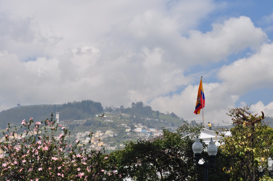 Quito, equador, cidade, américa, latim, latim, predios, edifícios, vale,