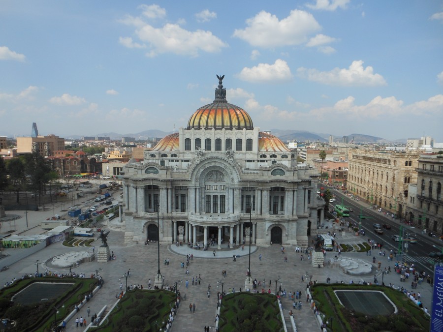 México, Palácio das Artes, paisagem urbana, construção, Cidade do México, México DF,