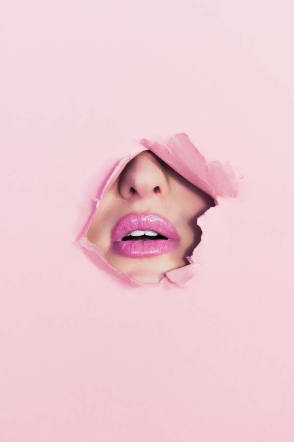 Lábio, Rosa, Lipgloss, Plano de fundo, Cara, Maquiagem, Mulher, Caucasiano, Nariz, Rasgado, Buraco rasgado, Menina, Papel de parede 4k