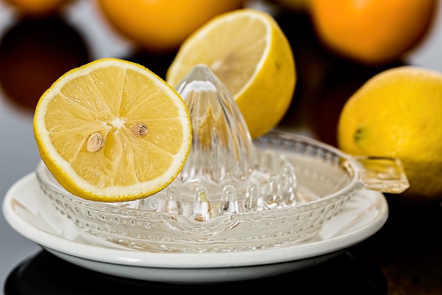 suco, limão, limões, metade, citrus, juicer, utensílio,