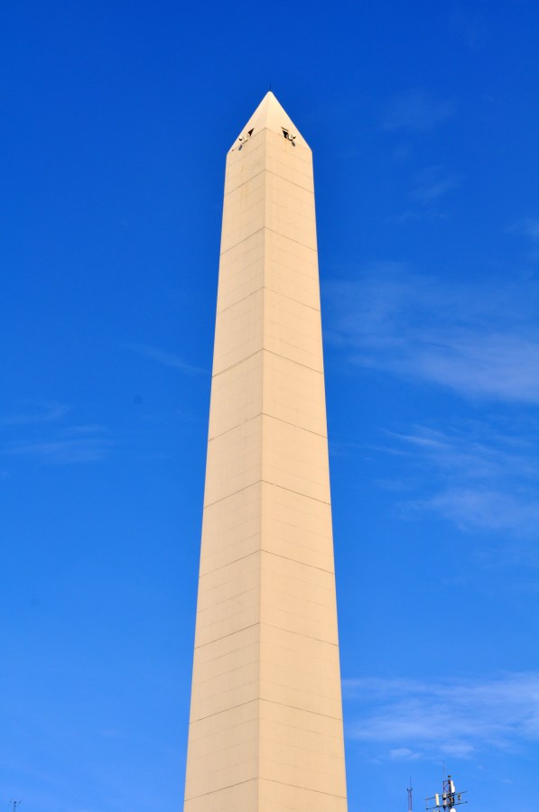 Buenos Aires, obelisco, Argentina, branco, céu, monumento, ponta, vertical