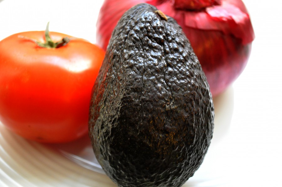 tomate, cebola, abacate, abacate, ingredientes, guacamole, legumes, legumes,