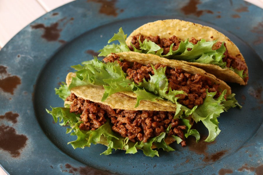 Comida, Sanduíche, Calorias, Carne de bovino, Carne, Carne de bovino, Picada, Jantar, Cozinha, Refeições, Tortilha, Milho, Envolvimento, Fresco, Gourmet, Gordura, Enfeitar, Horizontal, Latino-americano, Mexicano, Pão pita, Picante, Prato, Gosto, saboroso, molho, macio, Tacos, Taco, México, mexicano,