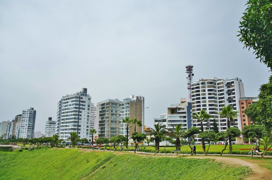 Lima, Peru, Miraflores, Malecón, Costa, Cidade, América do Sul, América, Urbano,