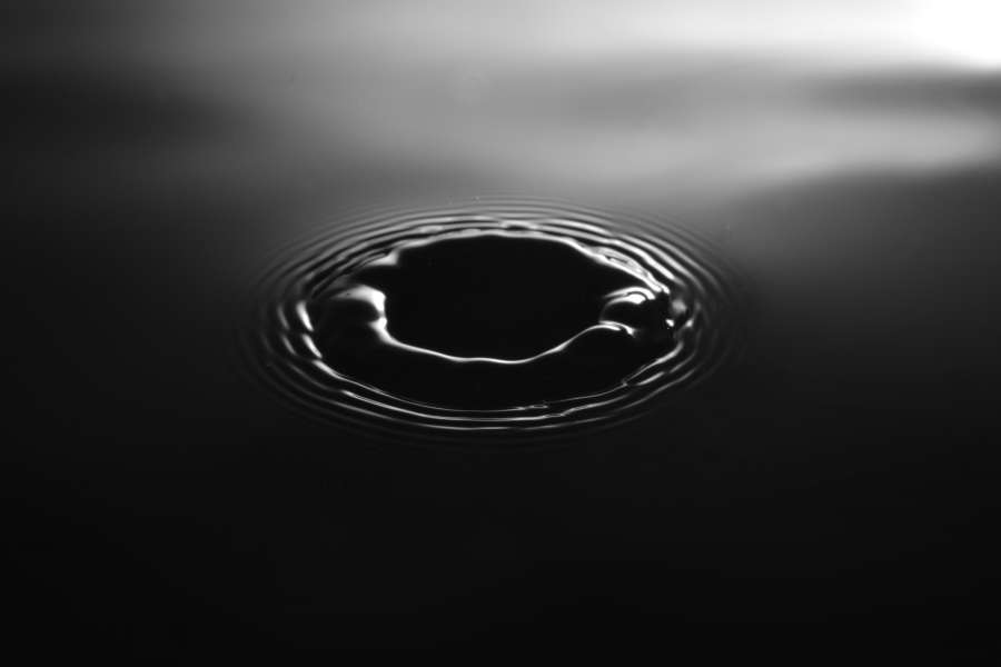 Água, Gota, Caracol, Poça, Preto e branco, Gota de chuva, Gotejamento, Papel de parede, Papéis de parede pretos, Fundo preto, Fundo preto, Papel de parede hd, 4k papel de parede, Papéis de parede