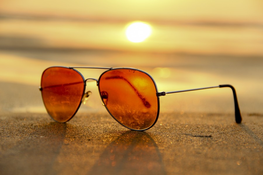 sunglasses, pôr do sol, marrom, glasses, sunny, retro, vindima, objeto,