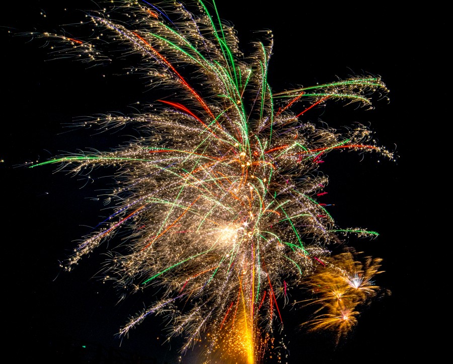fogo, fogos artifício, artificial, celebração, comemorar, celebração, noite, cor, cores,