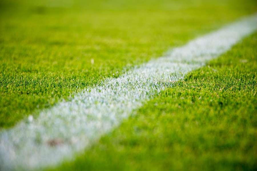 futebol, campo, linha, limite, grama, verde, esportes, lado, campo de jogo,