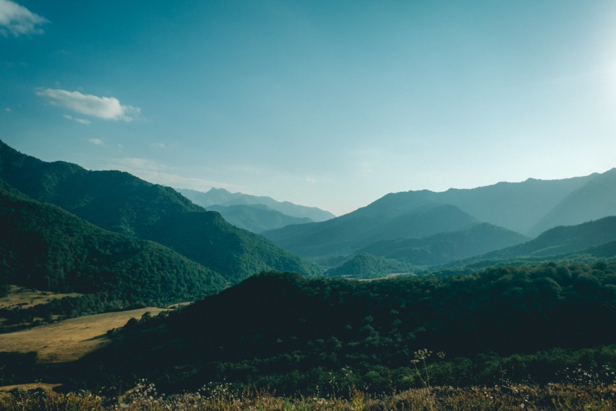 paisagem, Nagorno Karabakh, Europa, montanha, montanhas, verde, ninguém,