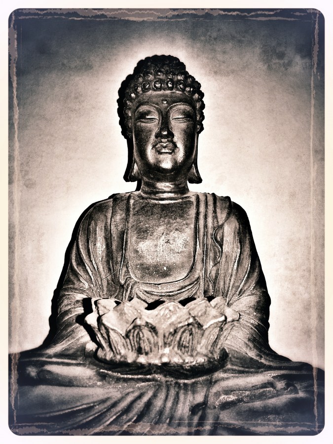 Buda, Buda, Meditação, Paz, Oriental, Preto e branco, figura, espirituais, espiritualidade, Indiano, crença, religião, amor