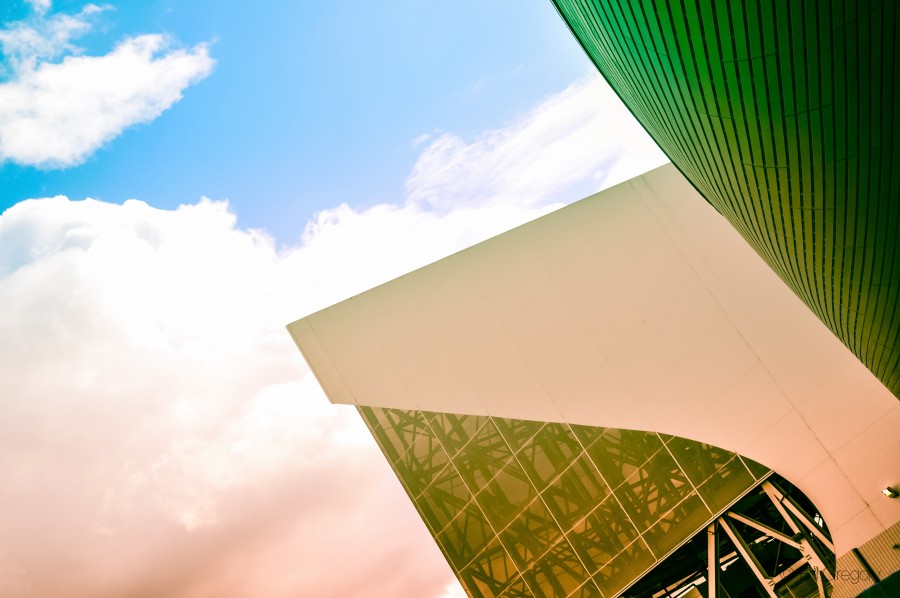Modernos, abstratos, arquitetura, contemporâneo, grego, europa, grécia