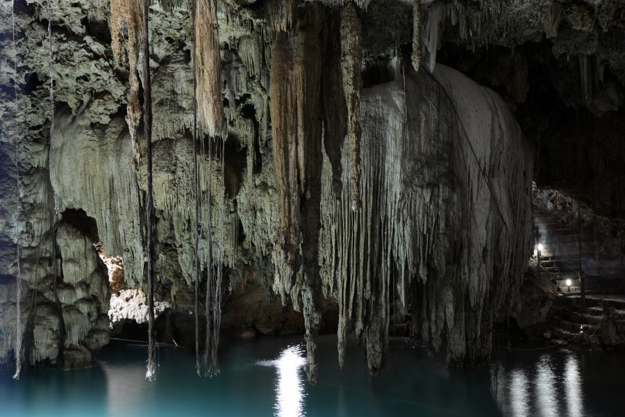 cenote, caverna, gruta, méxico, yucatan, kalksteinloch, água doce, estalactites, natureza, américa central, paisagem