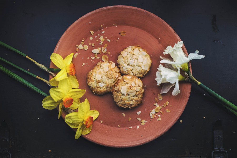 cozinhar, refeições, biscoito, biscoitos, aveia, saudável, nutritivo, gourmet, prato, doce, amêndoa,