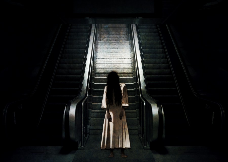 medo, terror, fantasma, escada, escuro, halloween, espectro, mistério,