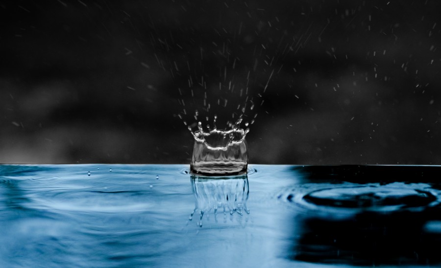 pingo de chuva, gota, respingo, close-up, detalhe, líquido, chuva,