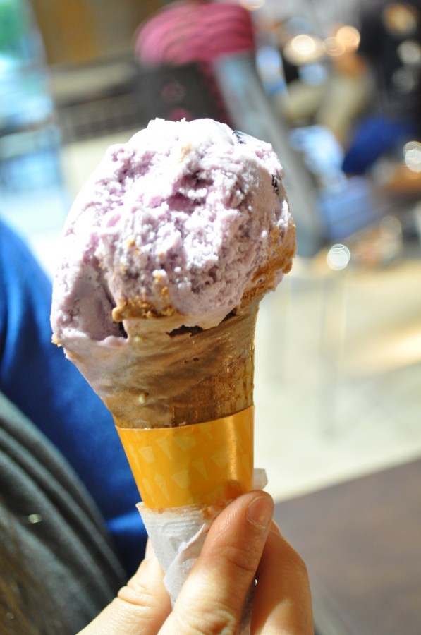 sorvete, cone, morango, frutas, sobremesa, frio, refeições, doces,