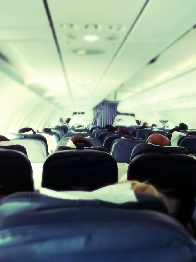 interior, avião, fila, filas, assento, assentos, transporte, viagem, viagem,