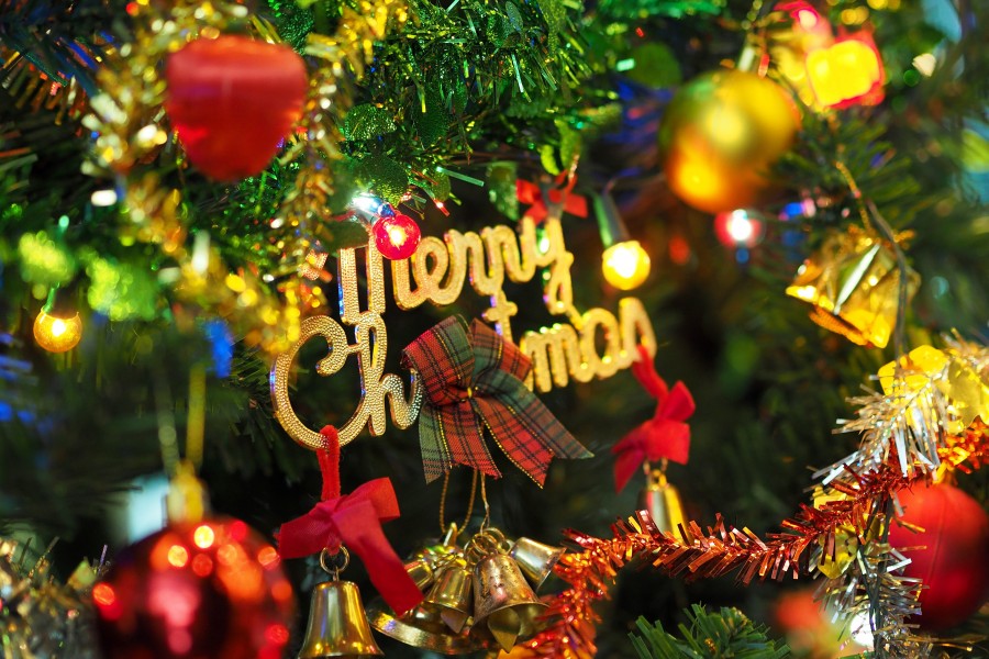 natal, detalhe, ornamento, decoração, celebração, 2015, celebração, árvore de natal, árvore,