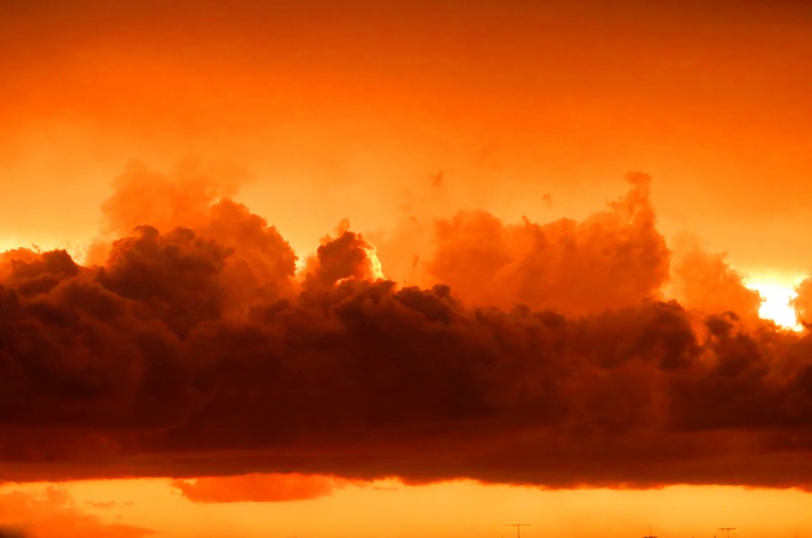 nuvem, nuvens, tempestade, pôr do sol, avermelhado, laranja, natureza, primeiro plano, ninguém, nublado,