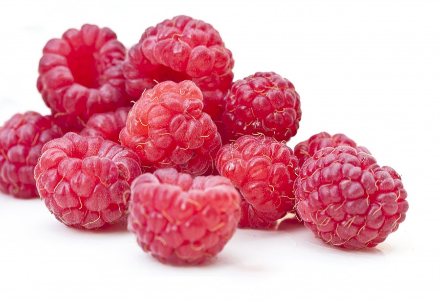 framboesa, framboesas, fundo branco, frutas, frutas, vermelho, comida, cor, fruta, vermelho,
