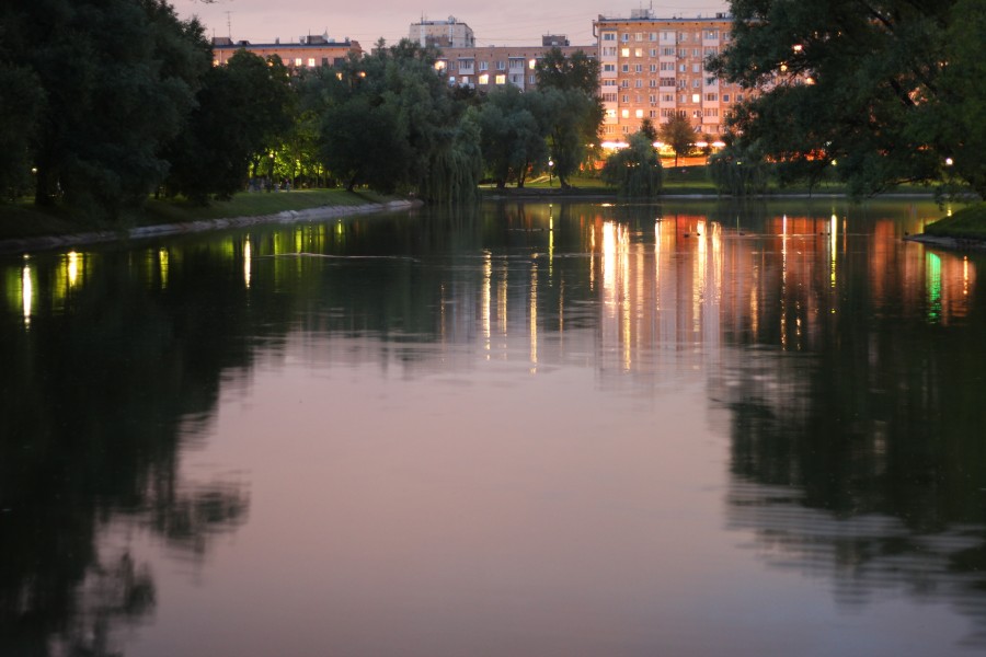 Moscou, rússia, cidade, cidade capital, noite, noturna, cityscape, moscow, rio,