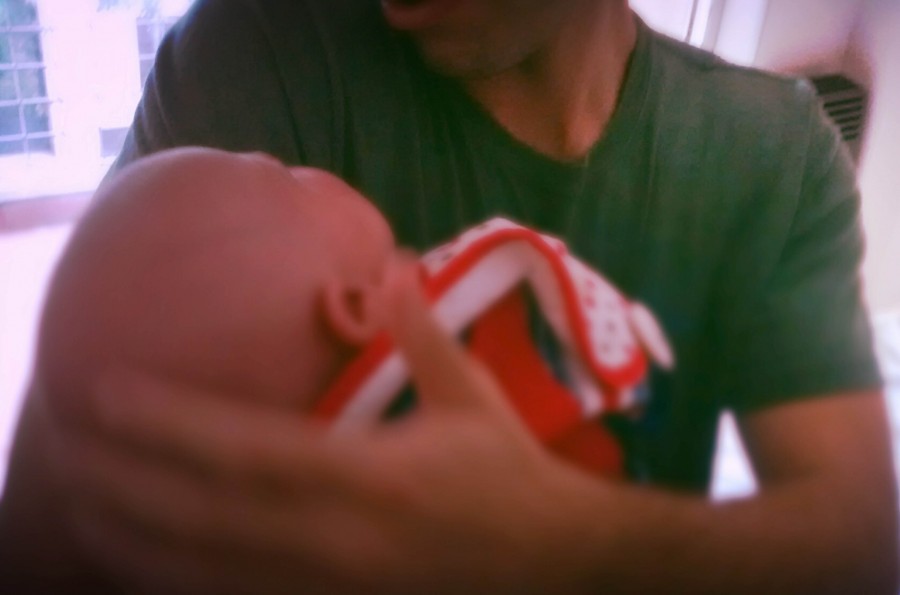 uma pessoa, pessoas, homem, família, pai, dia dos pais, bebê, criança, mantenha, amor,