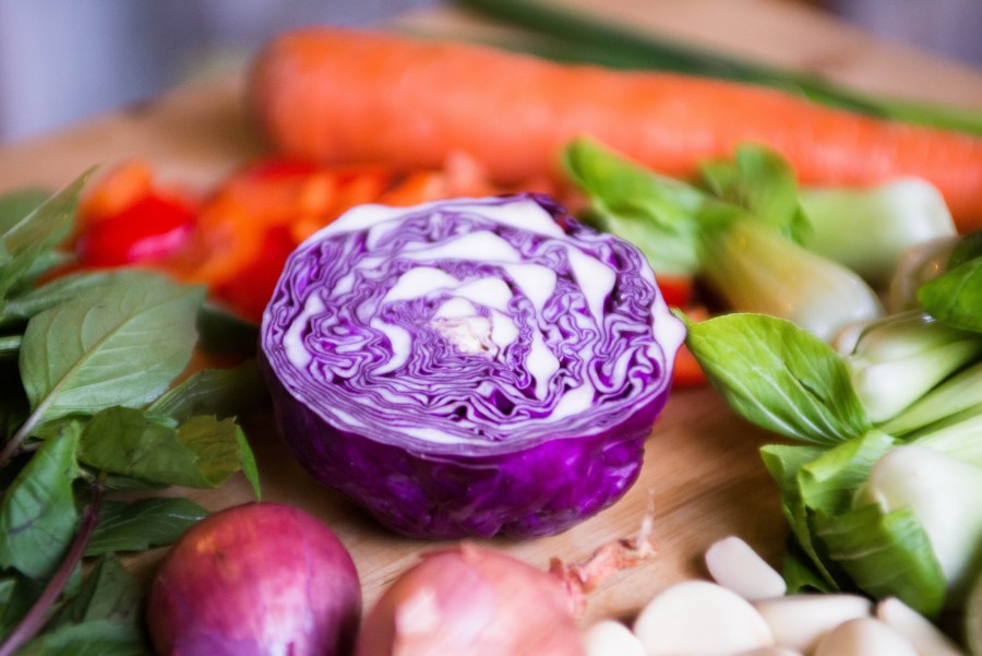 Vegetable, Vegetable, Refeições, Repolho, Repolho, Cenoura, Saudável, Salada, Cozinhar, Metade, Fatiado,