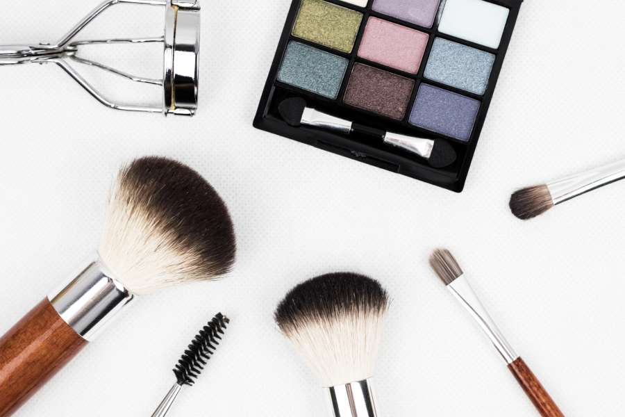 pincel de maquiagem, maquiagem, escova, cosméticos, aplicar, sombra, cerdas, beleza, curvex