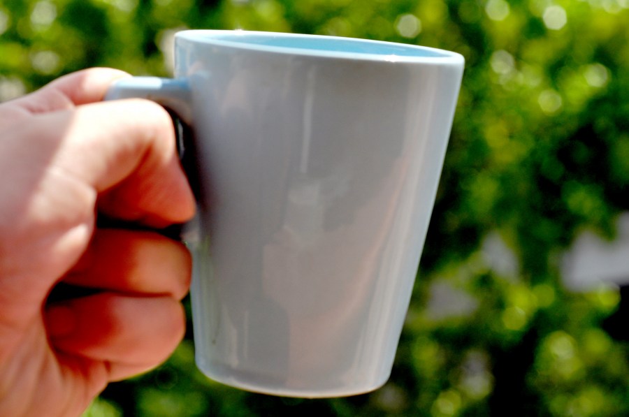 mãos, taça, segure, azul, azul claro, café da manhã, tigela, objeto, um, delicado, cerâmico, ao ar livre, exterior, estilo vida, segurando, bebida,