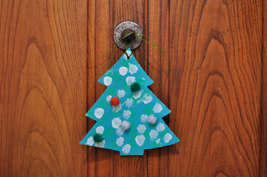 natal, ornamento, árvore, corte, conceito, fundo, fundo, ninguém, pinho, hung, pendurar,