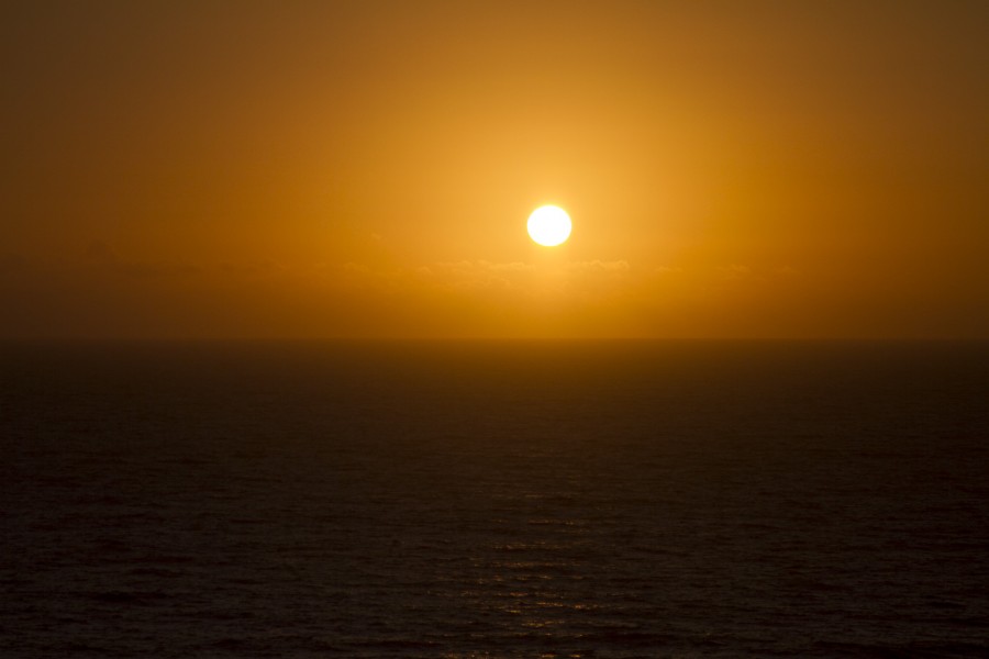 Mar, pôr do sol, pôr do sol, pôr do sol, amarelo, paisagem,
