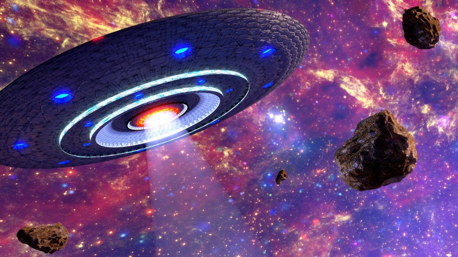 UFO, UFO, objeto voador, alienígena, espaço, vida, navio, espaço, ficção científica, ufologia, ilustração,