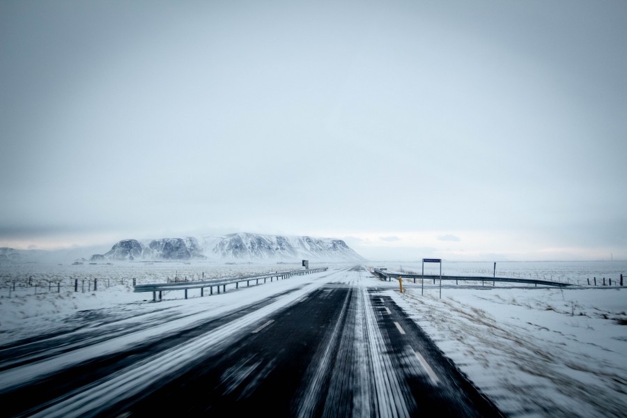 estrada, estrada, neve, rota, gelo, inverno, branco, nevado, paisagem,