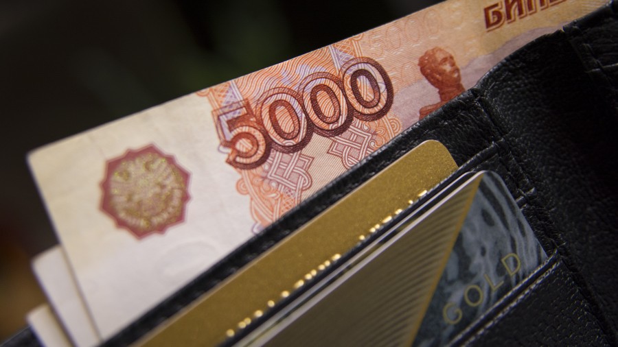 dinheiro, rússia, notas, notas, finanças, negócios, russo, rublo, carteira,