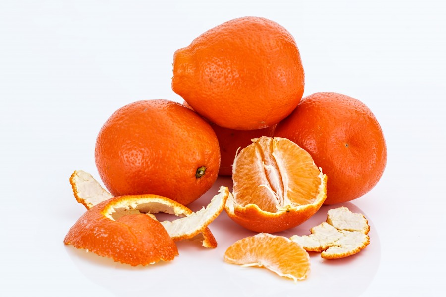 tangerina, frutas, frutas, laranja, fundo branco, refeições, frutas cítricas,