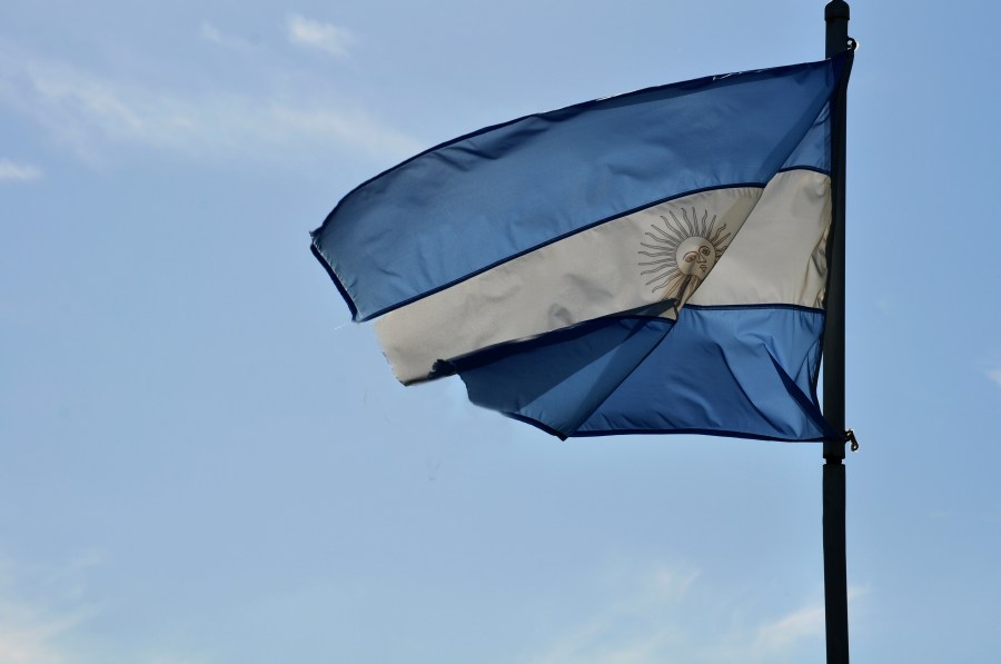 Argentina, bandeira, país, céu, ninguém, símbolo