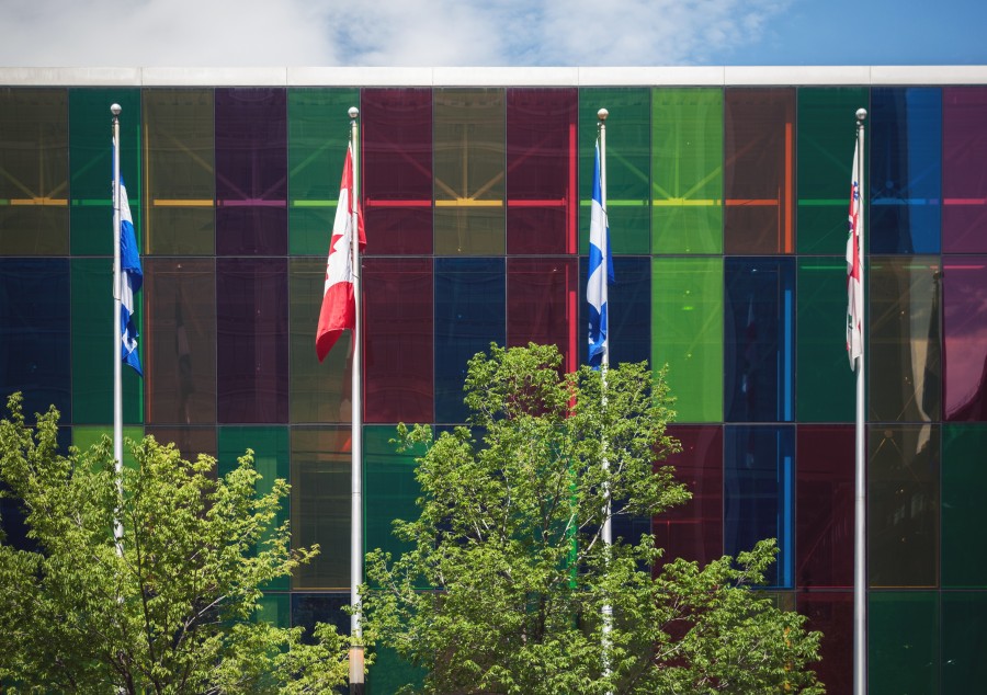 congresso, montreal, canadá, edifício público, bandeira, primeiro plano, ninguém, cidade